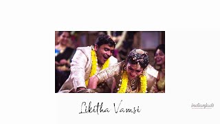 Likitha Vamsi wedding trailer [upl. by Yodlem261]