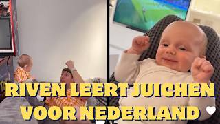 Riven en Enzo Knol kijken EK Nederland Roemenië [upl. by Hinkle]