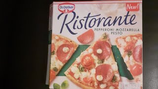 FOOD REVIEW PIZZA DR OETKER RISTORANTE PEPPERONI MOZZARELLA PESTO NEW ft Kenny the rat SIOBHANs LIFE [upl. by Inness]