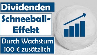 Die Macht des Dividendenwachstums  Der Schneeball rollt [upl. by Gregoire]