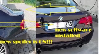 Bmw e90 spoiler install and software update [upl. by Anirok]