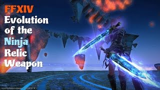 FFXIV Evolution of the Ninja Relic Weapon Feat Ninja Theme The Edge [upl. by Einalam]