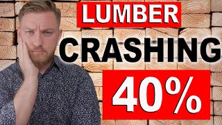 LUMBER FUTURES CRASHING  What This Means For Real Estate [upl. by Zennas]