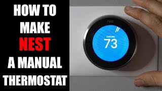 How to Make Nest Thermostat Manual [upl. by Ioves83]