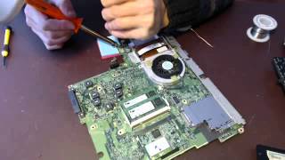 Dell b130 power jack repair socket input charging port fix replacement soldering [upl. by Acissev]