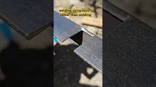 welding using nails is better than welding wireironweldingid welding ironwelding [upl. by Lazes]