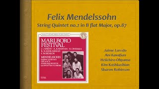 Mendelssohn String Quintet 2 op87  Video Score  Jaime Laredo amp others [upl. by Amin804]