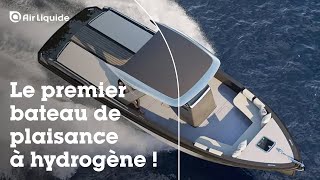 Hynova le premier bateau de plaisance à hydrogène  Air Liquide [upl. by Adnert]