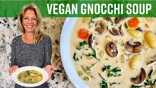 Vegan Gnocchi Soup  Kathys Vegan Kitchen [upl. by Amadus]