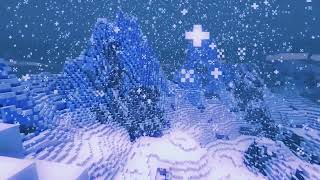 Minecraft Snowstorm 🌨️  🏔️ Mountain Ambience with Calming Music [upl. by Doralynne103]