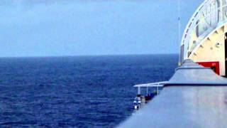 Cruise ship moving  not really rough seas [upl. by Viguerie541]