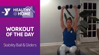 Workout of the Day  Stability Ball amp Gliders [upl. by Weiman]