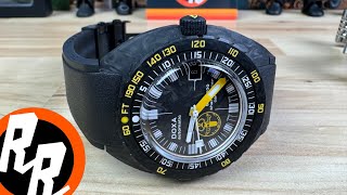 Doxa Sub 300 Carbon Aqua Lung Sharkhunter Exquisite Timepieces [upl. by Gershom]