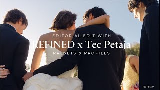 EDIT  Paris Editorial Shoot by Tec Petaja with the REFINED x Tec Petaja Presets in Lightroom [upl. by Delanos]