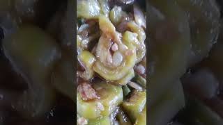 Adobong okra Balatong patola lutongbahayisthebest [upl. by Renruojos]