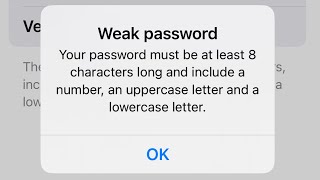 Your password must be at least 8 characters Apple ID [upl. by Cecilla]