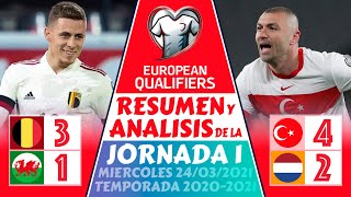 Eliminatorias EUROPA QATAR 2022 🏆 Resumen BELGIUM vs WALES 31 GOLES ⚽️ World Cup Qatar 🔥 [upl. by Nylcoj]