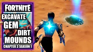 Excavate Gem Fragments Inside Dirt Mounds  Shanta Quest  Fortnite Chapter 3 Season 1 [upl. by Anayet571]