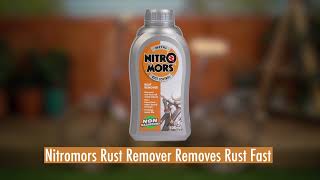 How to use Nitromors Non Hazardous Rust Remover to remove rust fast [upl. by Alyacim156]