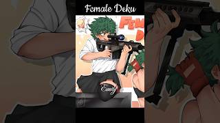 Female Deku 🥦🫠anime mha bnha myheroacademia deku bakugou todoroki funny edit memes shorts [upl. by Ulita]