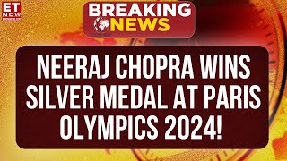 Paris Olympics 2024 India’s Neeraj Chopra Wins Silver Medal in Javelin Throw [upl. by Lledal]