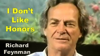 I Dont Like Honors by Richard Feynman [upl. by Let90]