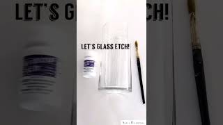 Glass Etching Vases Easy DIY [upl. by Ecnarepmet258]