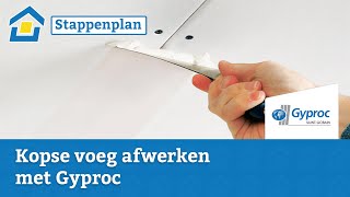 How to Kopse voeg afwerken met Gyproc [upl. by George350]