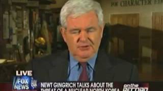 Newt talks about the threat of a nuclear North Korea [upl. by Donovan]