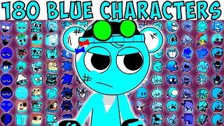 180 BLUE CHARACTERS  FNF Character Test  Gameplay VS Playground [upl. by Eelanaj68]