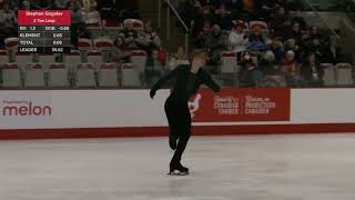 2024 Canadian National Skating Championships Men SP Stephen Gogolev [upl. by Zeugirdor753]