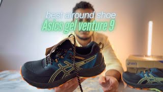 Asics gel venture 9 best shoe under ₹2500 with ortholite insole👟👟fitness running unboxing [upl. by Nilekcaj]