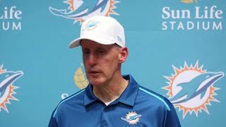 VIDEO Dolphins Joe Philbin after embarrassing 3724 loss to Jets [upl. by Etteraj]