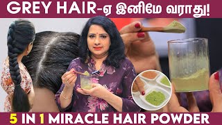 முடி அடர்த்தியா வளர இந்த ஒரு Powder போதும் Vasundhara Tips  Homemade Herbal Hair Wash Powder [upl. by Eanil]