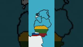 Building Baltic States  Europe estonia latvia lithuania flag map minecraft history shorts [upl. by Airdnalahs]