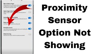 proximity sensor option not showing  proximity sensor option kaise laye setting me redmi realme [upl. by Eralcyram610]