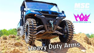 CFMOTO UFORCE 1000 Moorhead OffRoad Front Arms Fits HUGE Tires [upl. by Droflim]