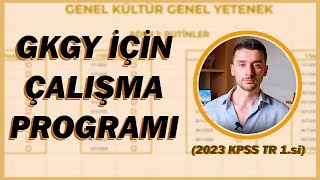 95 Puan Almamı Sağlayan GKGY Çalışma Programım Hazır KPSS Programı kpss2024 dgs ales [upl. by Nanah41]