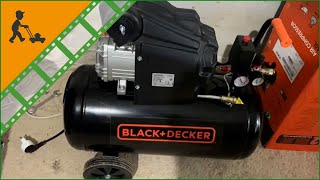 Compressore aria elettrico compatto Black amp Decker BD 20550 come usare il comodo compressore [upl. by Aniweta748]