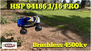 HSP 116 94186 PRO Electric Brushless 4WD OFFROAD RC HOBBY CAR Monster Truck [upl. by Liu]