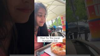 Must try Famous Hungarian Food in Budapest  Langos Street food in Budapest [upl. by Aerol]