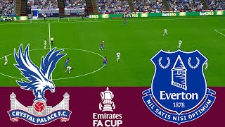 Crystal Palace vs Everton 2024 Full Match  Video Game Simulation pes 2021 [upl. by Hsirahc902]