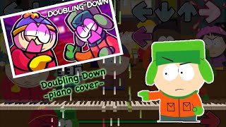 「Doubling Down」Friday Night Funkin piano cover ピアノカバー、耳コピ [upl. by Gonick]