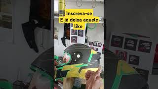 Como empapelar para proteger sua pintura customizar helmet customizado customizando [upl. by Lua]