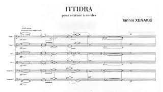 Iannis Xenakis – Ittidra Audio  Full Score [upl. by Ahtnammas]