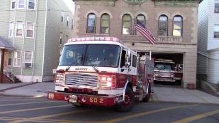 Kearny Fire Department Squad 2 Responding [upl. by Machute]