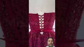 Western dress sewing dressmaking fashiondress corsetmaker promdress womensfashion [upl. by Alyekahs]