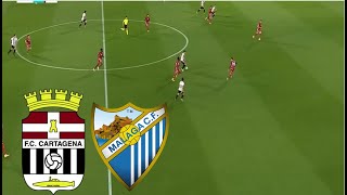 FC CARTAGENA 10 MÁLAGA CF RESUMEN  LA LIGA 2  20242025 [upl. by Thirza408]