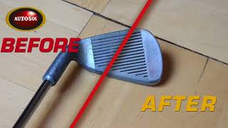 Quick´n´easy Autosol Metal Polish for your golf clubs [upl. by Annavas]