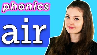 Adult Phonics air soundwords  trigraph [upl. by Amadis234]